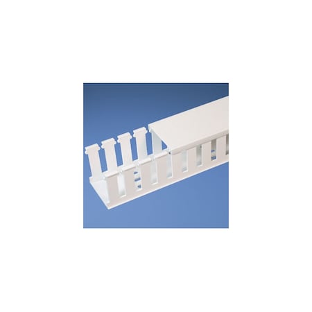 Panduit 2"X3" WIRING DUCT TYPE NE, WIDE FINGER SLOTTED LT GRY, 6FT LENGTHS NE2X3WH6